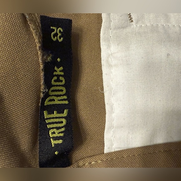 Men’s True Rock tan cargo shorts NWOT front & back pockets Size 32 - Picture 5 of 7
